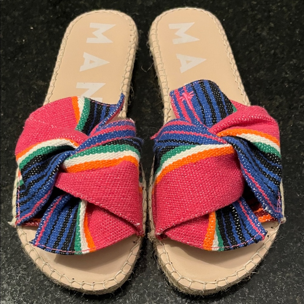 Manebi Women's Colorful Knotted Slide espadrille sandals